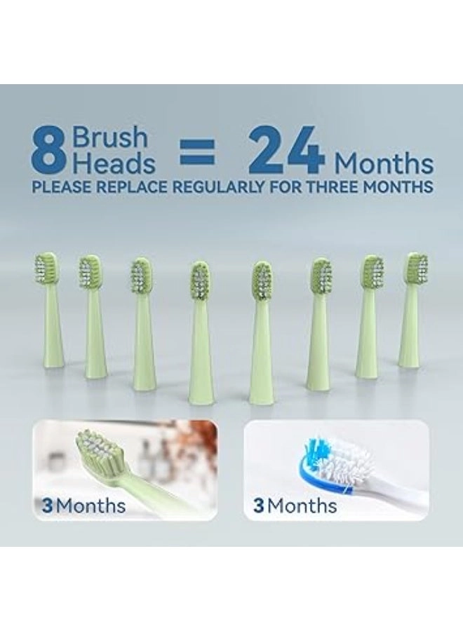 Sonic Electric Toothbrush - 8 Heads 5 Modes Midnight Black