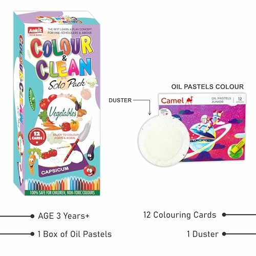 Color & Clean Flash Cards - 36 months - 10 years 14 pieces