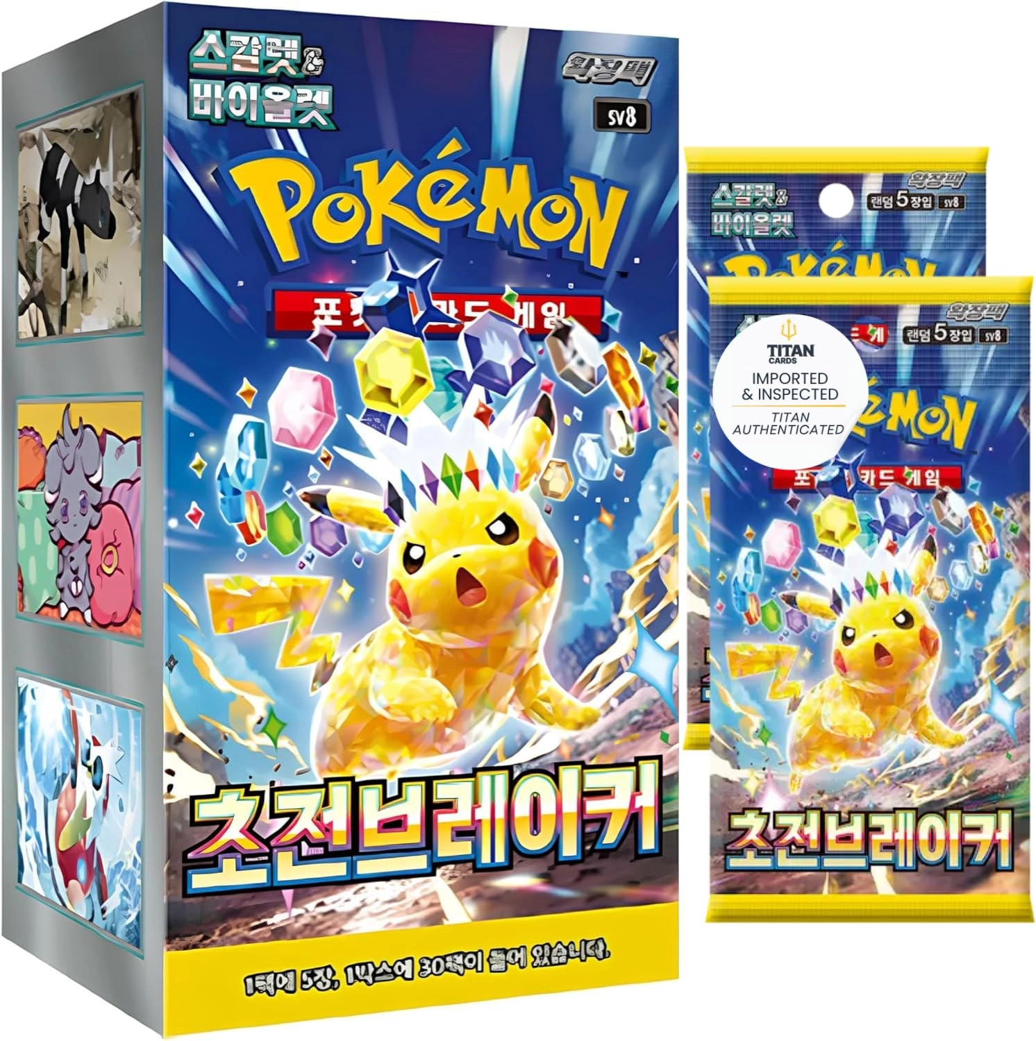 Pokémon Surging Sparks Super Electric Breaker Booster Box - Korean 30pcs
