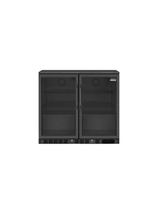 Undercounter Two Door Bottle Cooler - 220 Liters