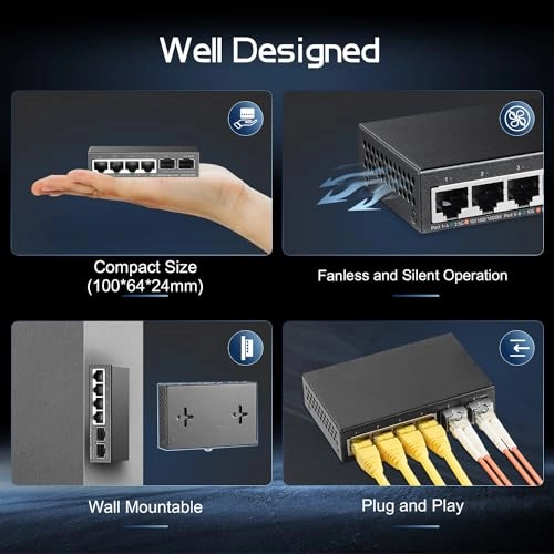 4x2.5G + 2x10G SFP 6-ports