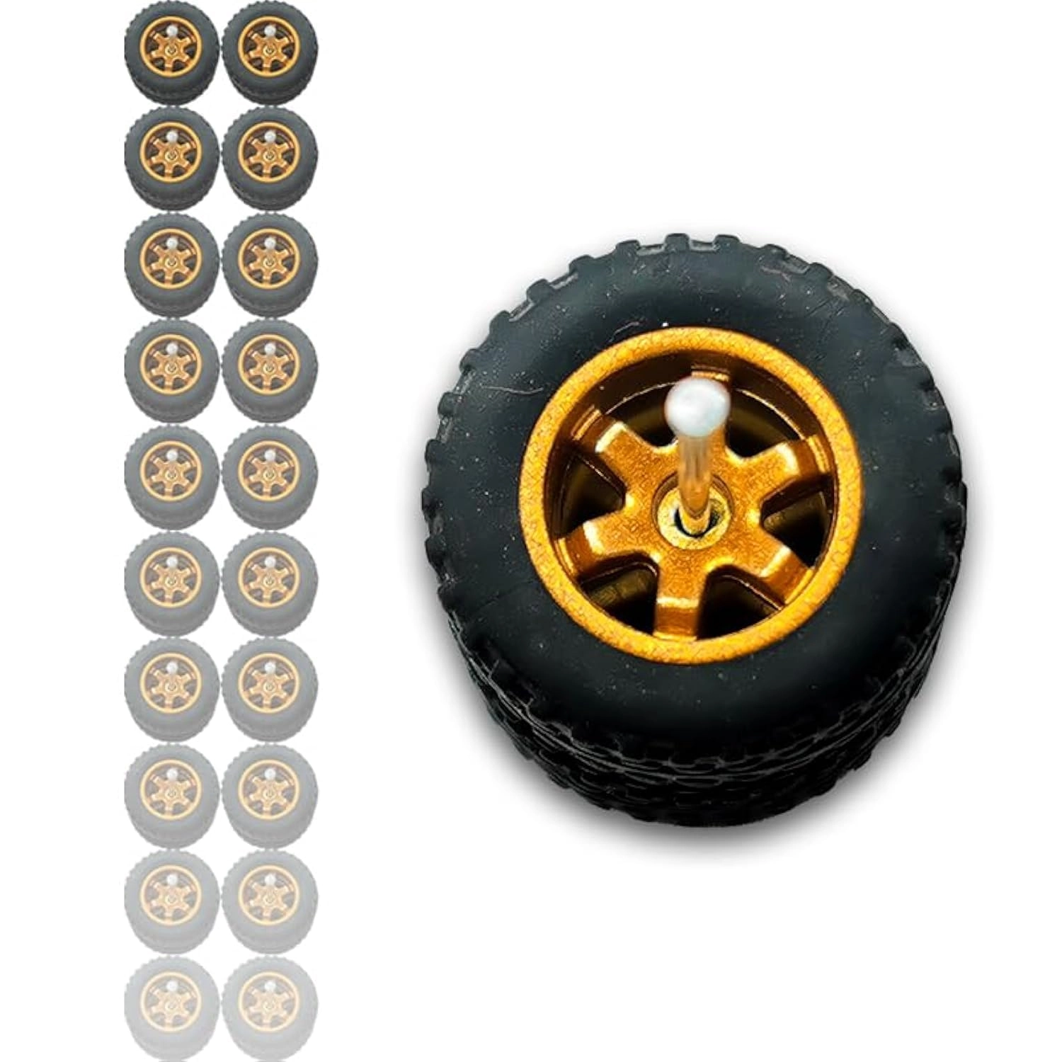 Carlomo Model Rubber Tires - 10 1/64 Scale