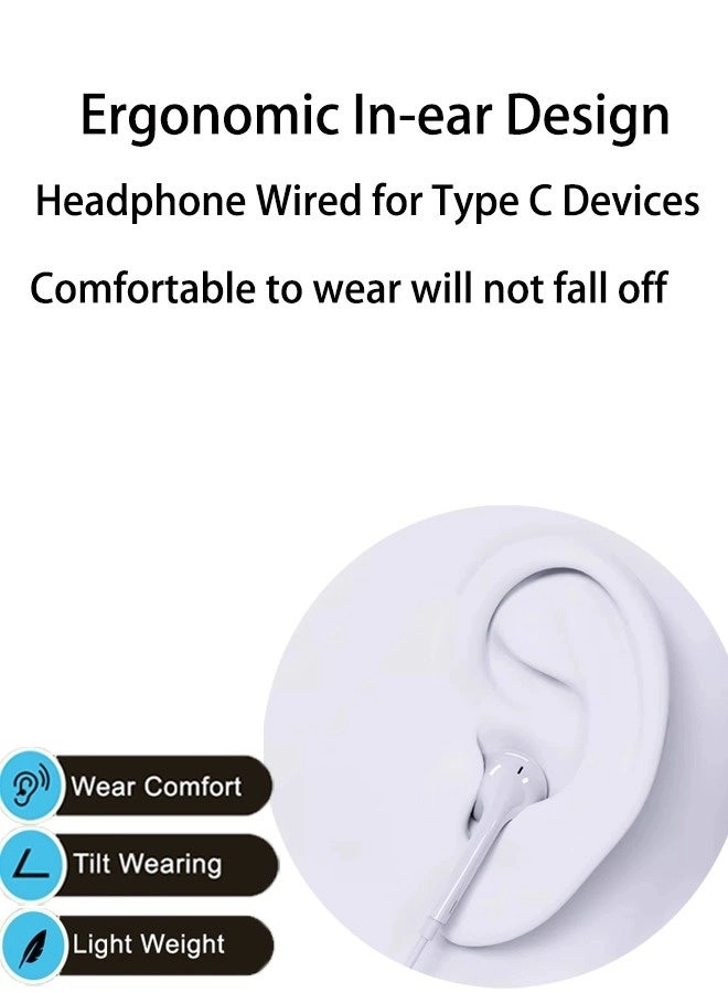Type-C In-Ear Earphones Wired Earbud