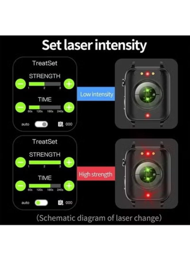 Glucose Monitoring Smart Watch - ECG Bluetooth Call SpO2