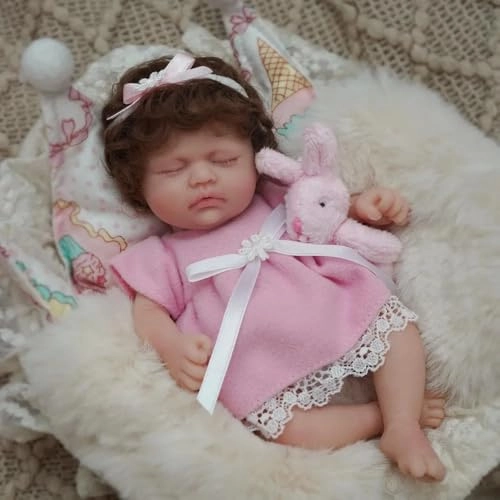 Reborn Baby Doll - 7 Inch Silicone Girl Ages 3+