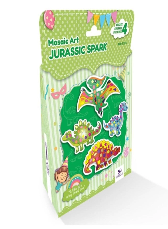 TOYKRAFTT Dinosaur Mosaic Art DIY Kit - Dinosaur