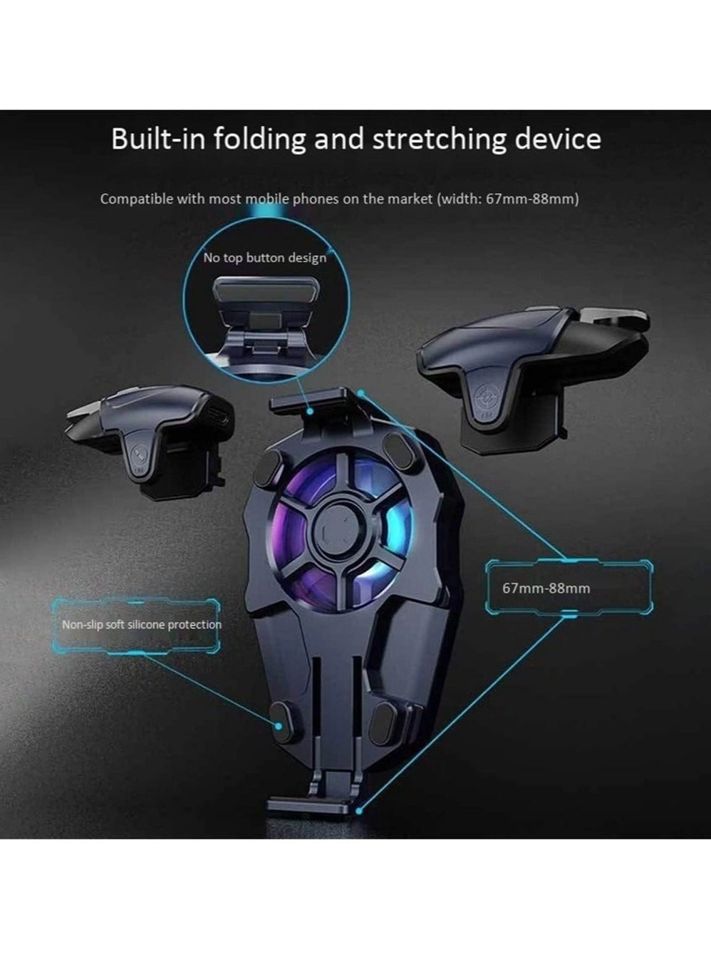 AK03 - Mobile Game Controller with Cooling Fan for iOS & Android