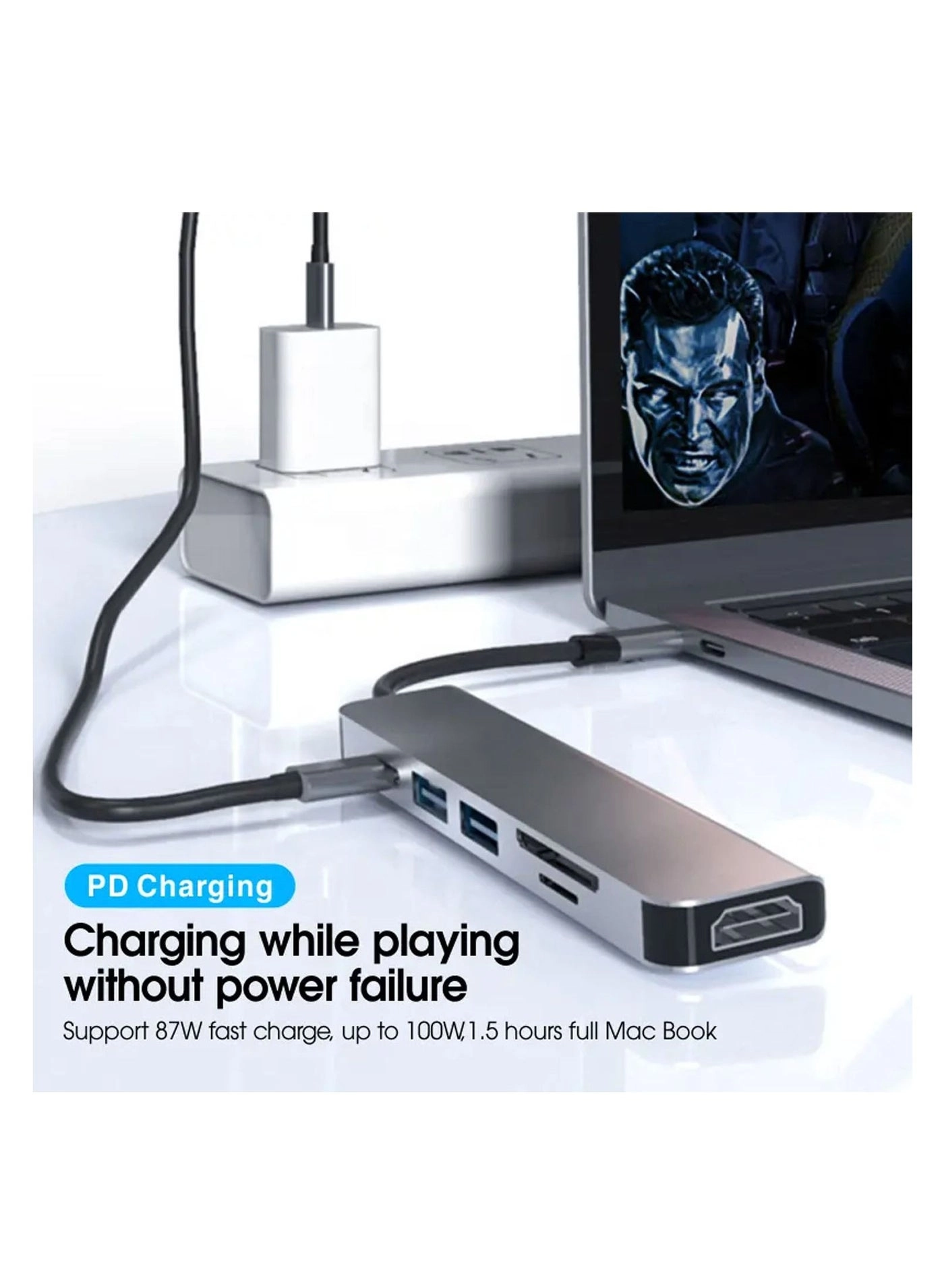 HUB-7IN1 - 4K HDMI 100W PD