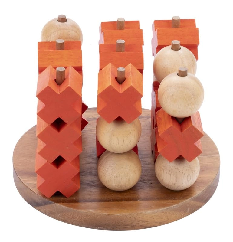 Tic Tac Toe Wooden Puzzle (350420) - 10 pcs