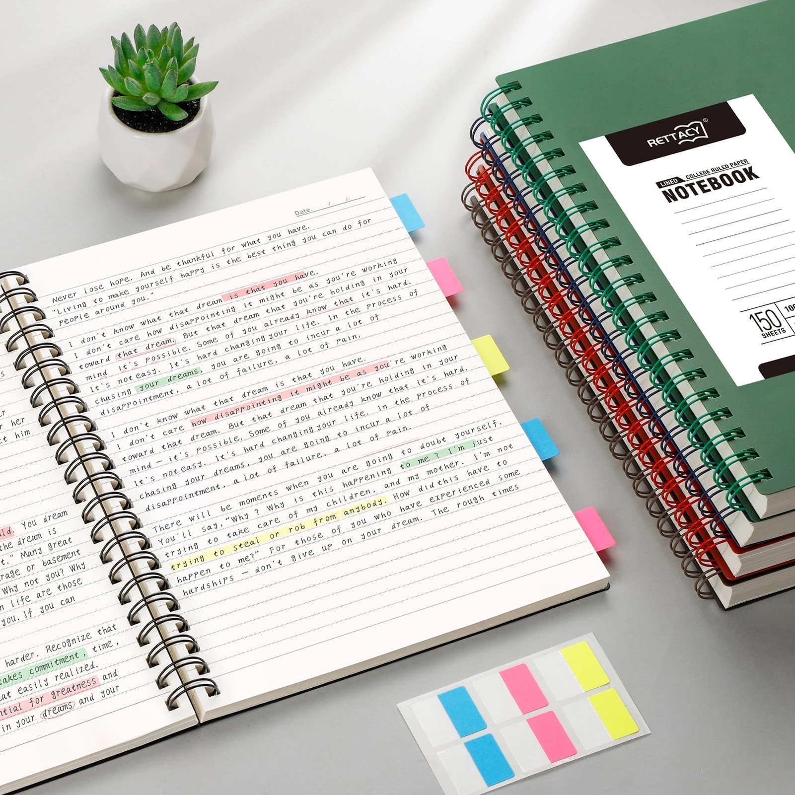 A4 Notebook A4 Spiral - Lined 150 Sheets