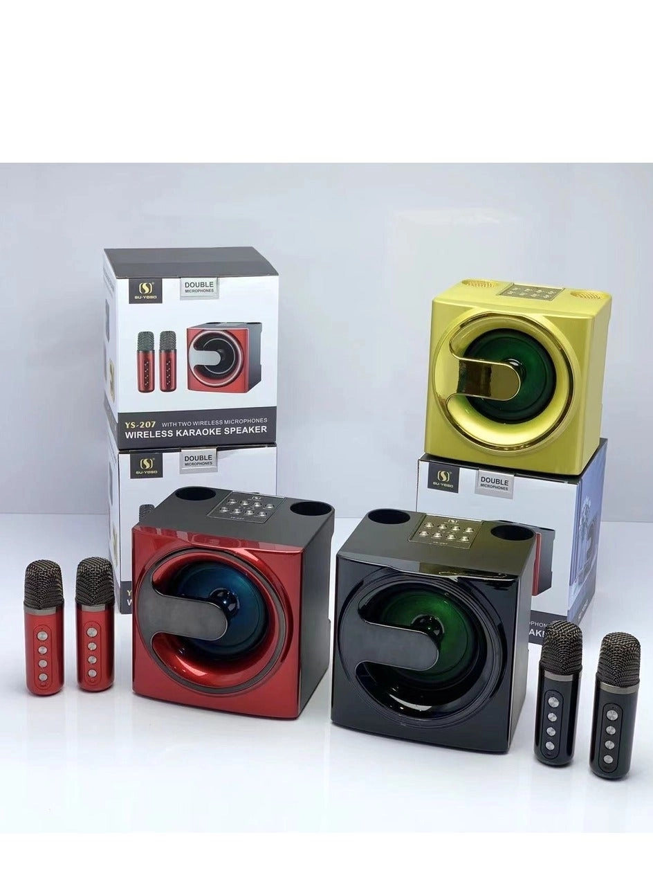 Portable Bluetooth Speaker - Two Wireless Microphones