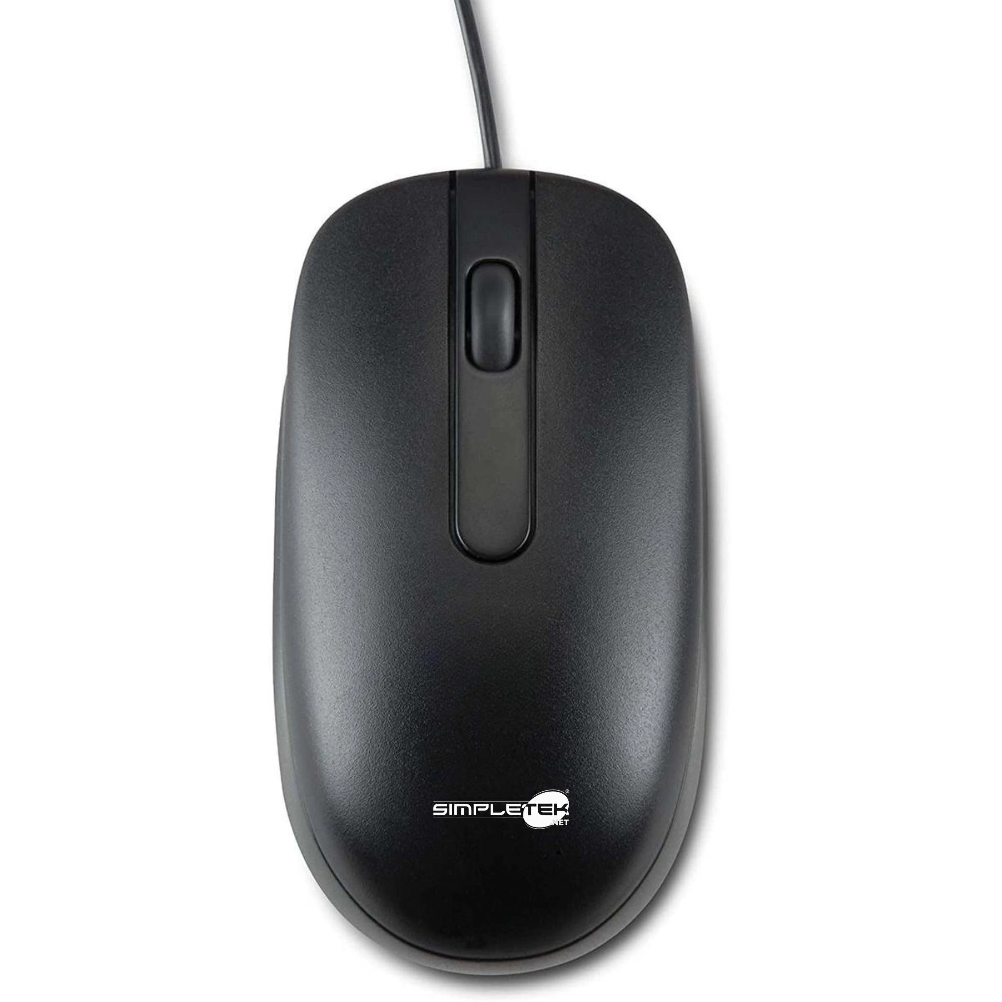 SIMPLETEK (Refurbished) Wired USB Optical Mouse - USB