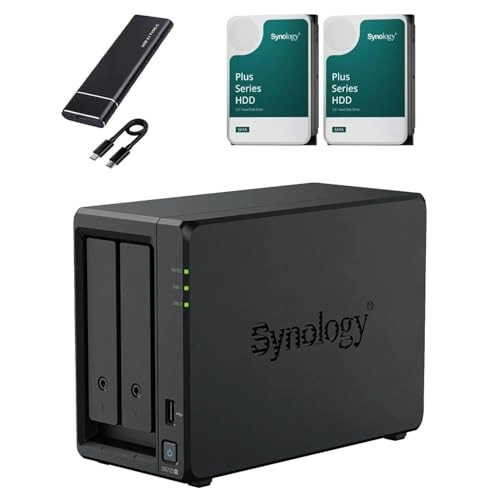 DS725+ 2-Bay 4TB - Free 1st Wave Technology 512GB External SSD