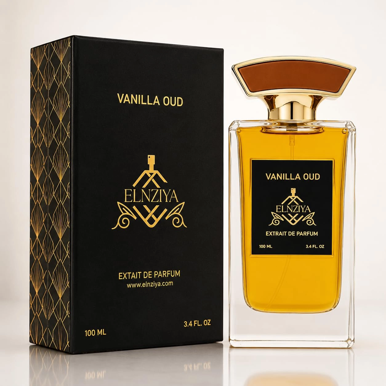 Elnziya made in UAE Vanilla Oud Eau de Parfum 90ml