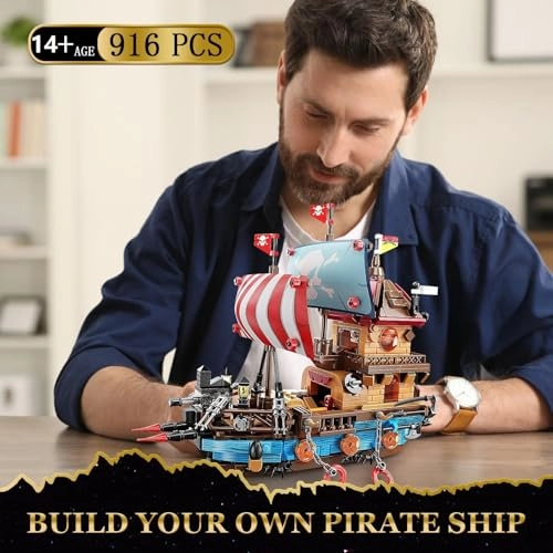 Pirate Ship Building Blocks - 916pcs