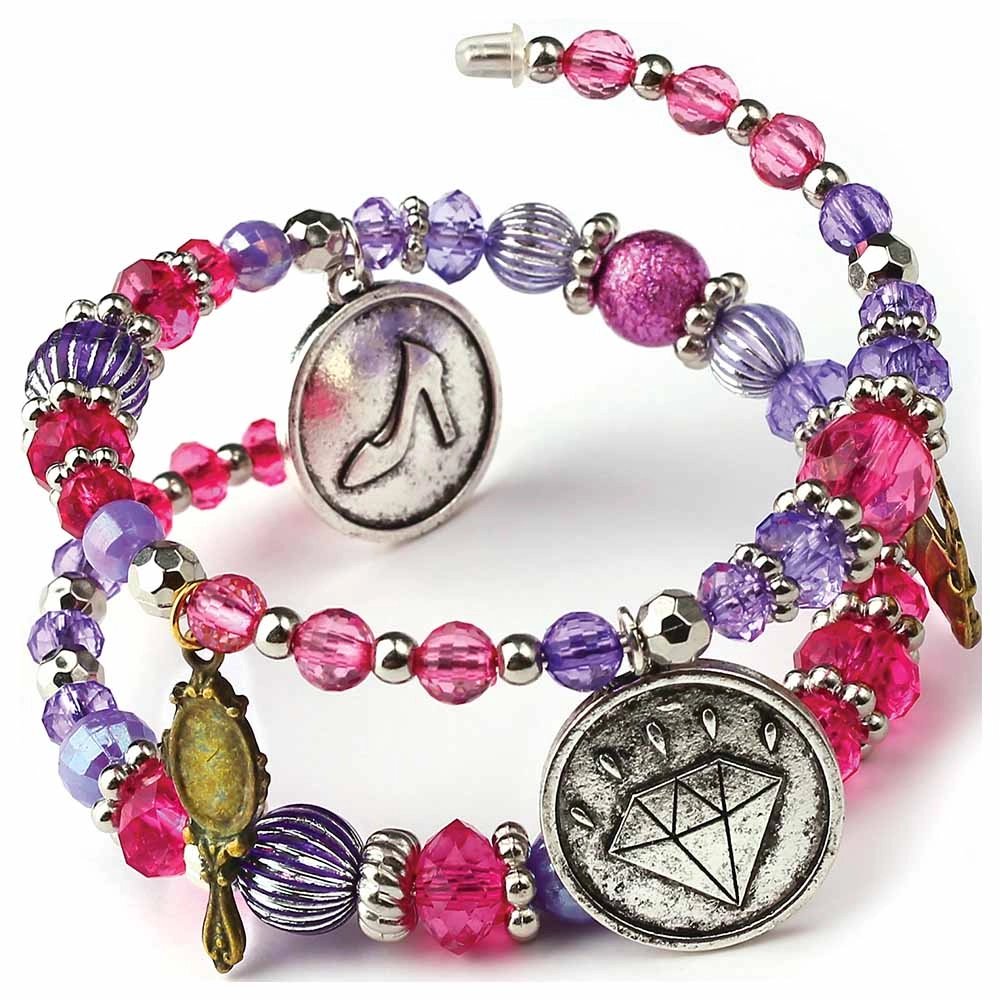 Ultimately Me - Jewelry Making Kit 3 bracelets over 240 beads 14 charms