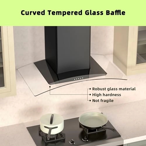 Wall Mount Range Hood - 400 CFM 30 inch