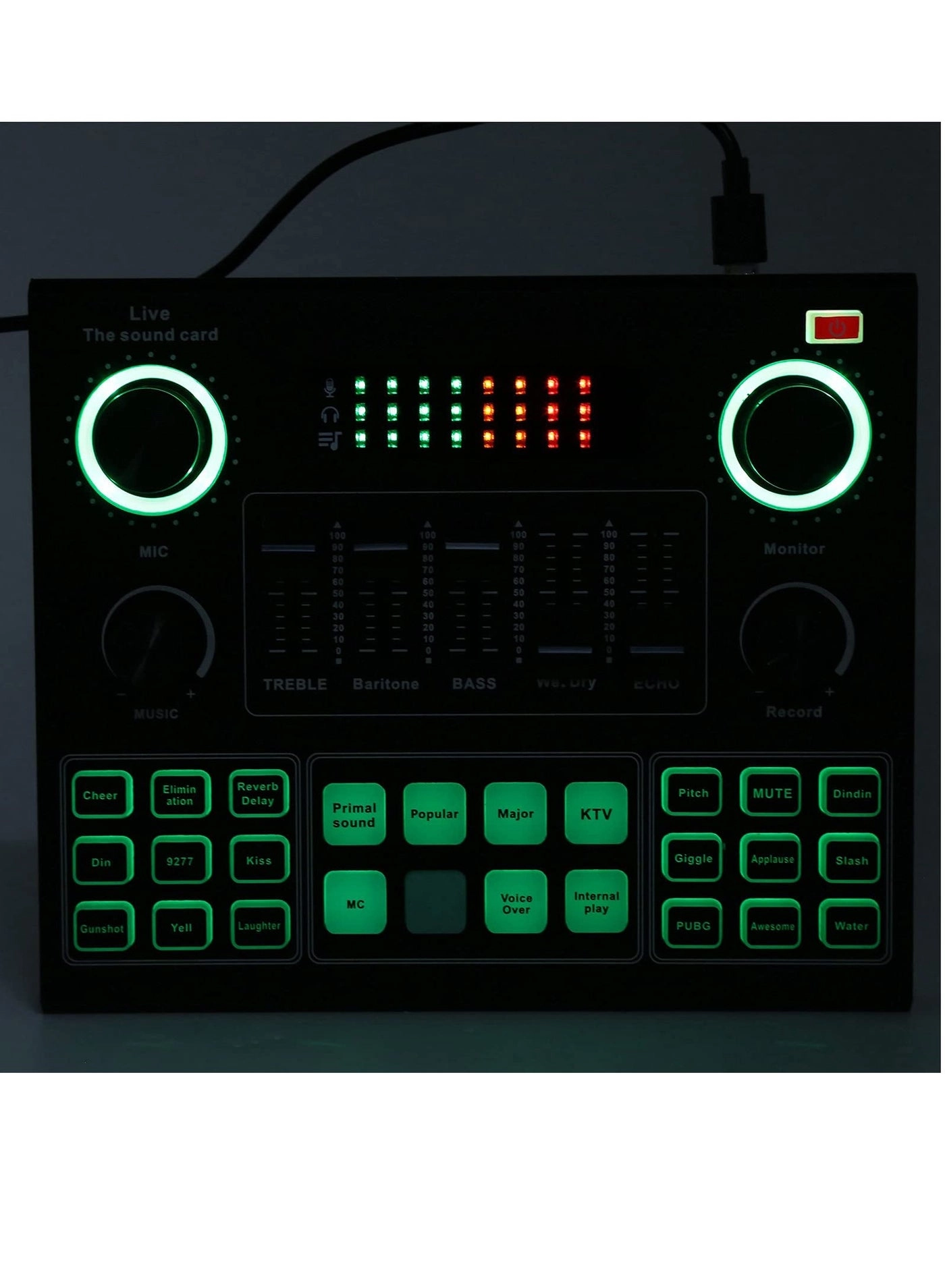 V9 - External Stereo Audio Mixer 16 Effects