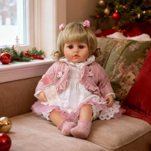 Reborn Baby Doll - 16" Silicone Vinyl Girl Ages 3+ Gift Set