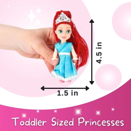 Little Royal Princess Dolls - 12 Pack 5 Inch