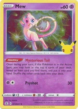The Pokémon Company International Mew 011/025