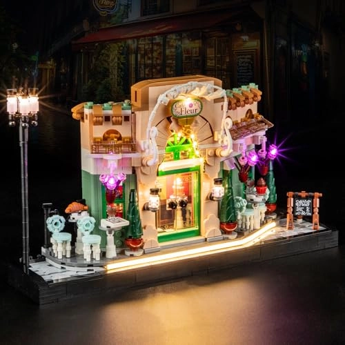 Light Kit for LEGO Icons French Cafe 10362 - Plastic 1