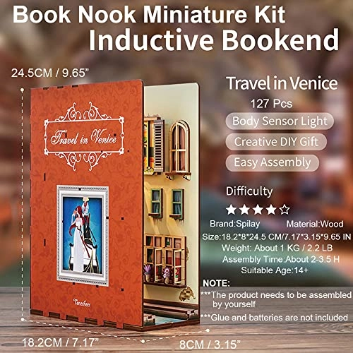 DIY Dollhouse Miniature Book Nook