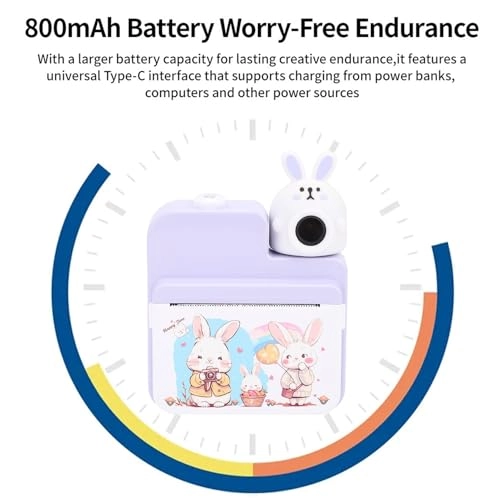 Instant Print Camera - 32MP 1080P 3-inch