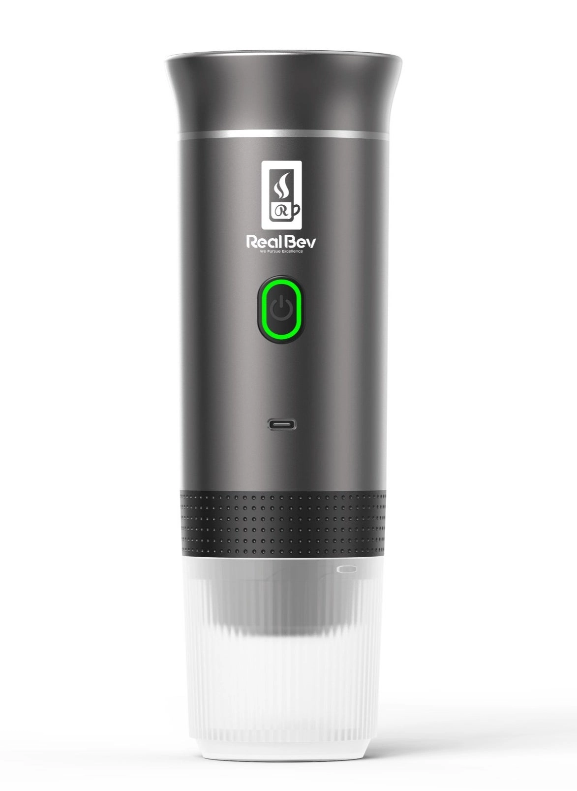 Real Bev Portable Espresso Machine Heats to 198°F (92°C) in 3 min