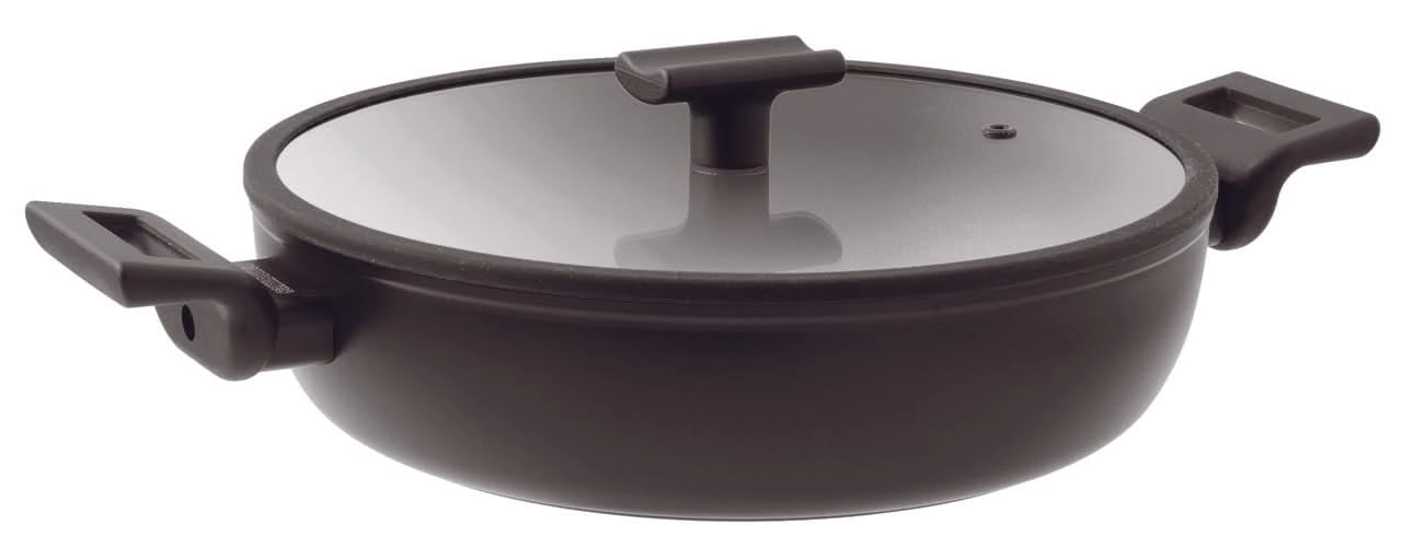 Sambonet Tegame 2 Maniglie - Cm 28 Titanium