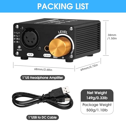 U5 - Fully Balanced Headphone Amplifier XLR 4.4mm