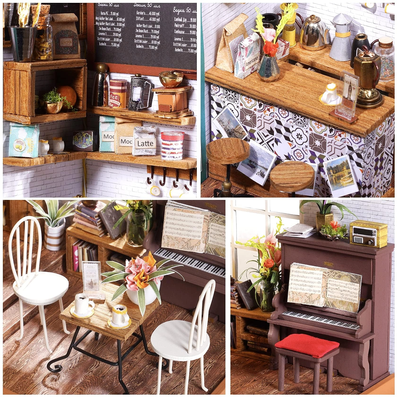 DIY Miniature Dollhouse Kit - Halloween/Christmas 1:20