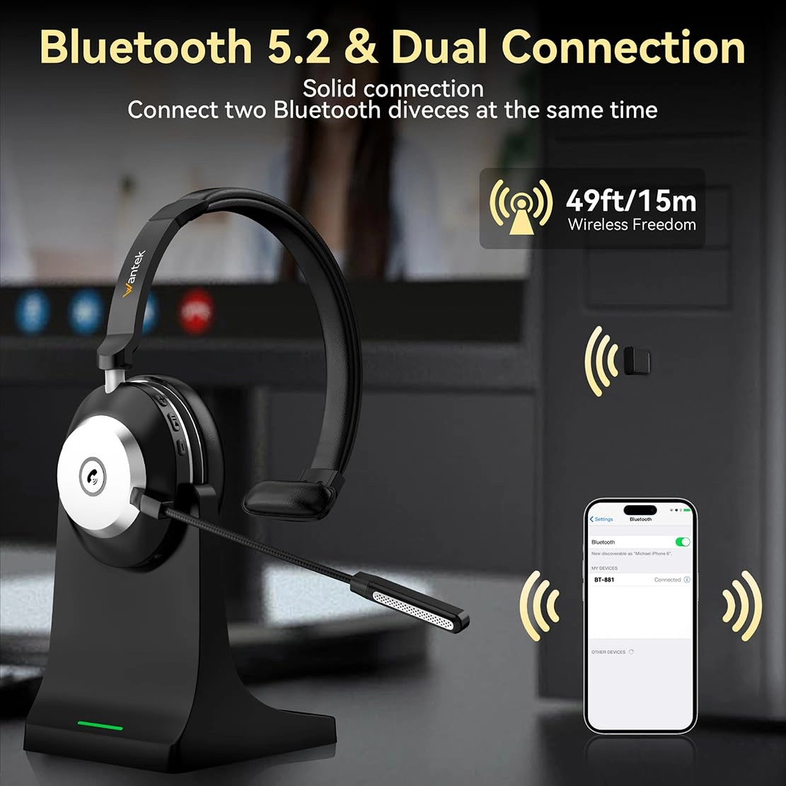 882BT Wireless Headset