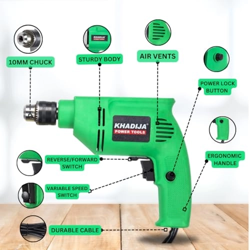 Reverse Forward Rotation Drill Machine - 10mm 400W