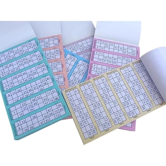 BINGO TICKET PADS - 4 200 SHEETS 1000 GAMES