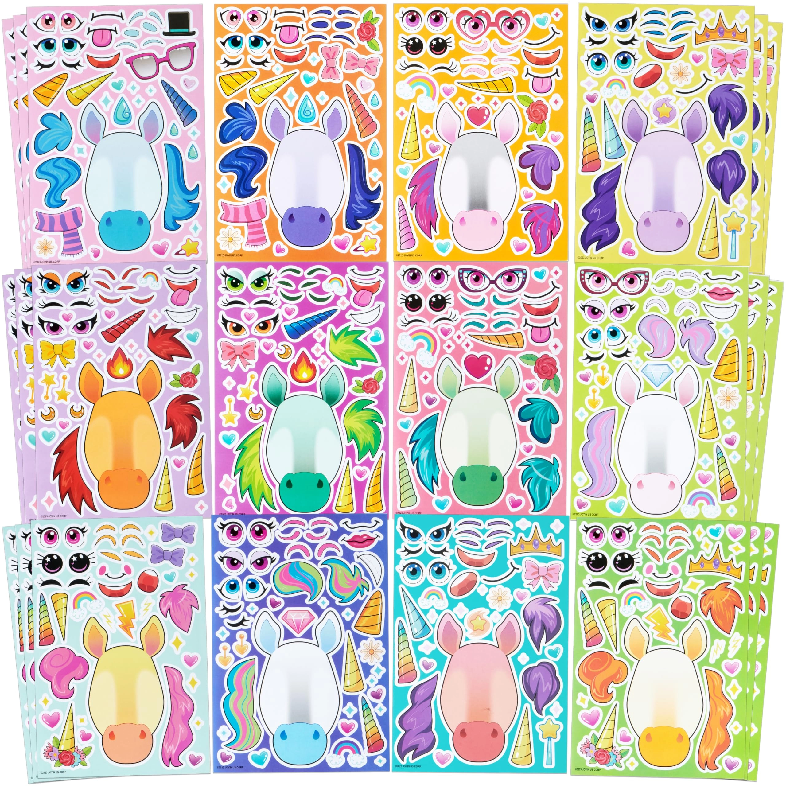 Joyin Unicorn Fantasy Sticker Book 36 pcs