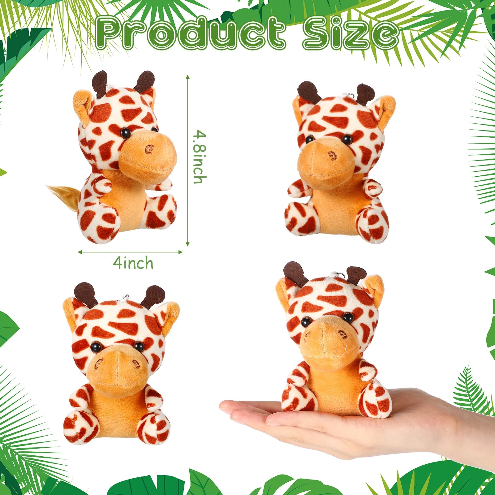 Jungle Animal Plush Set