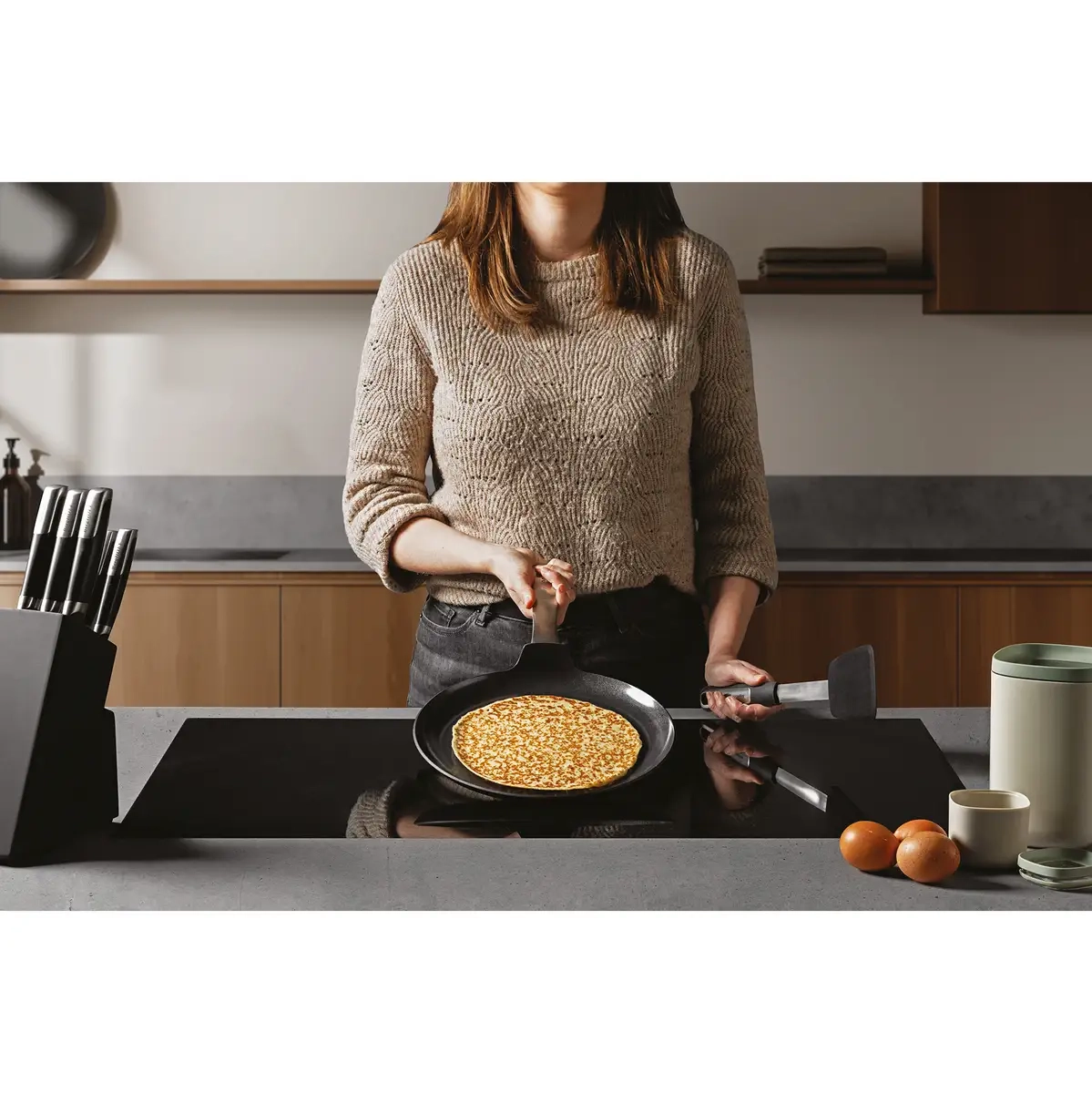 Graphite Aluminum Non-Stick Pancake - 26 cm CeraGreen ceramic non-stick coating