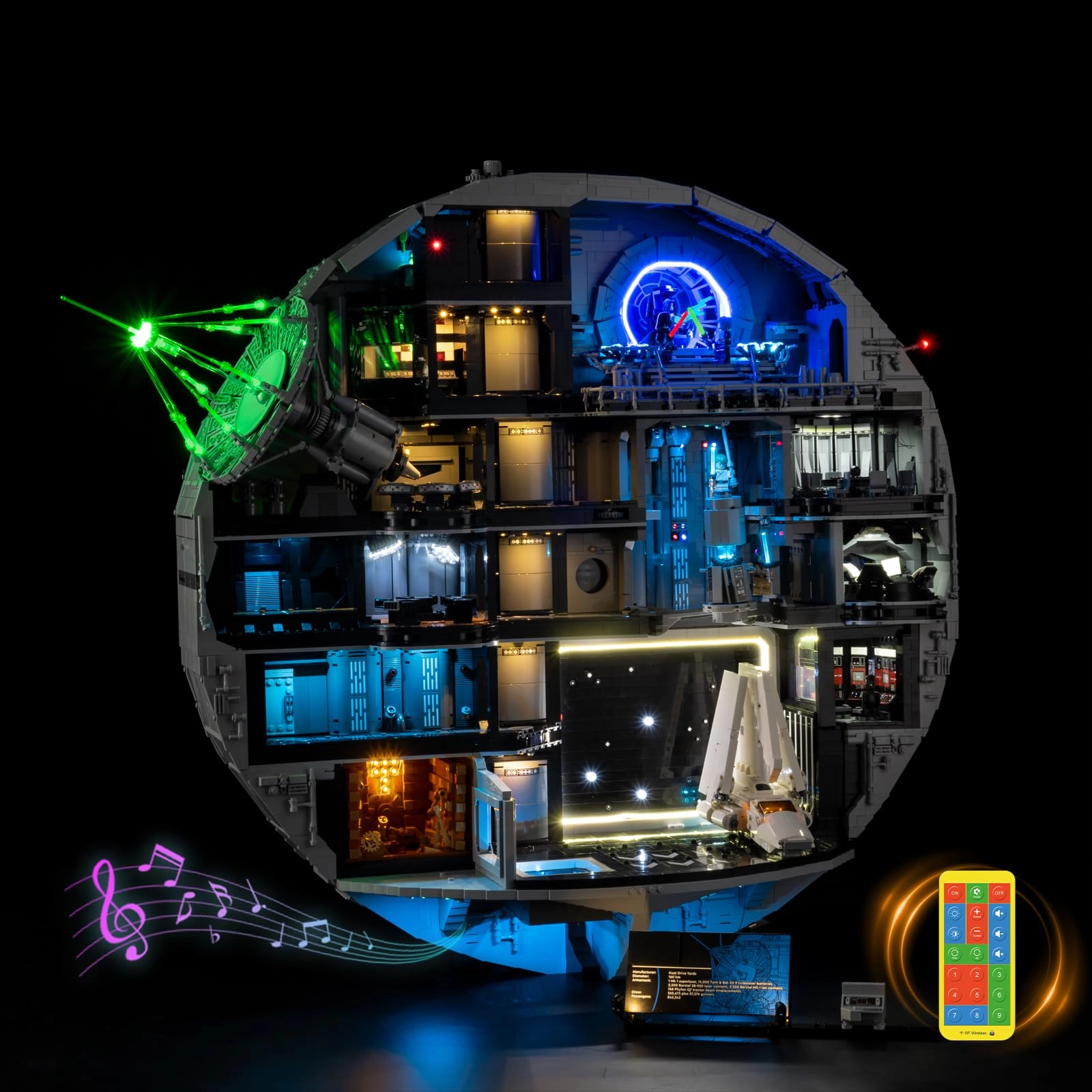 Nitemode Light Kit - Leg0 75419 Death Star Building Set