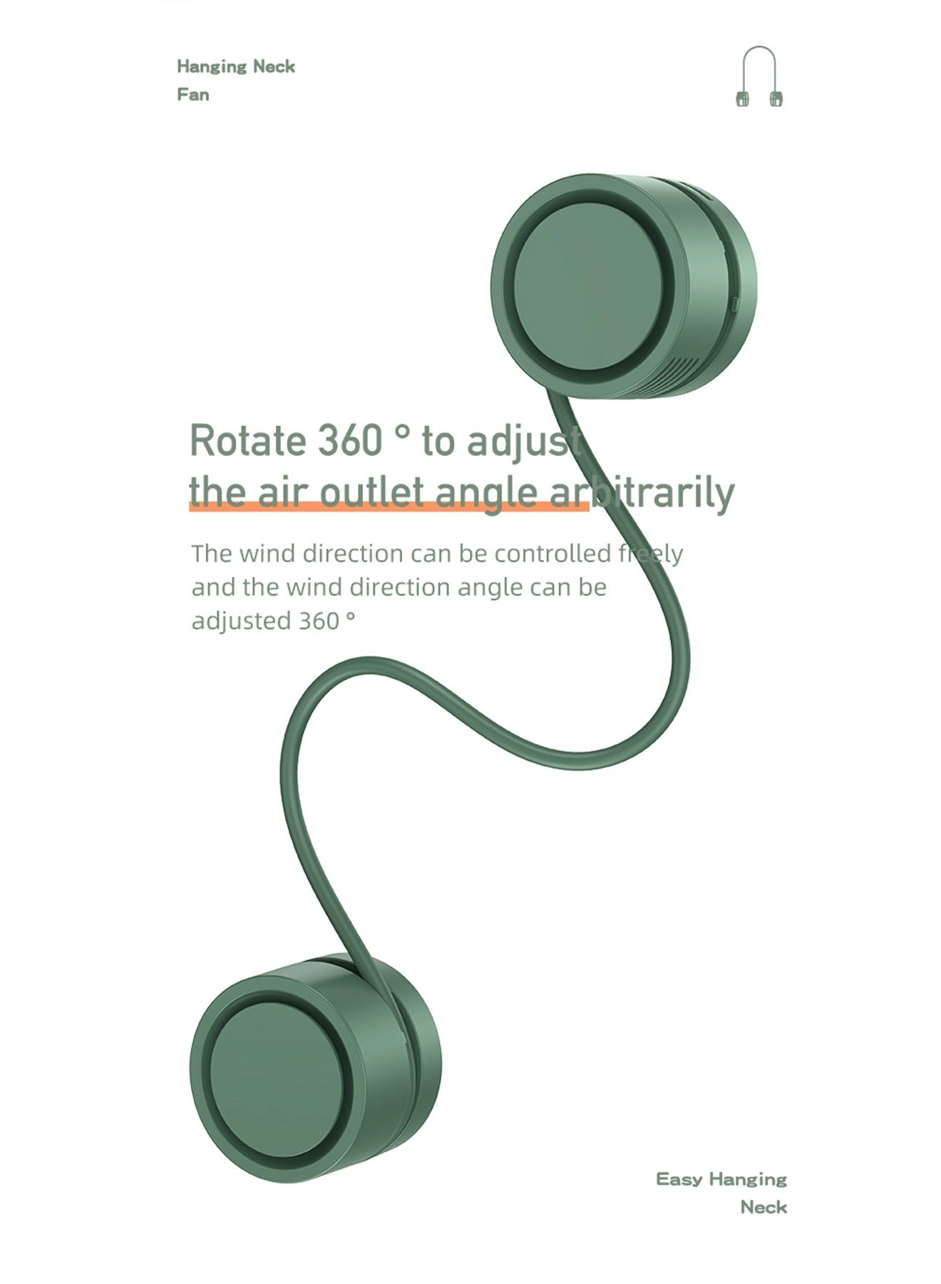 Personal Handheld Fan - Instant Cooling Rechargeable 3 Speed