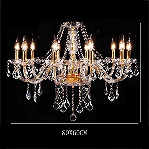 jm65c-016 - 10 head Golden Crystal Chandelier