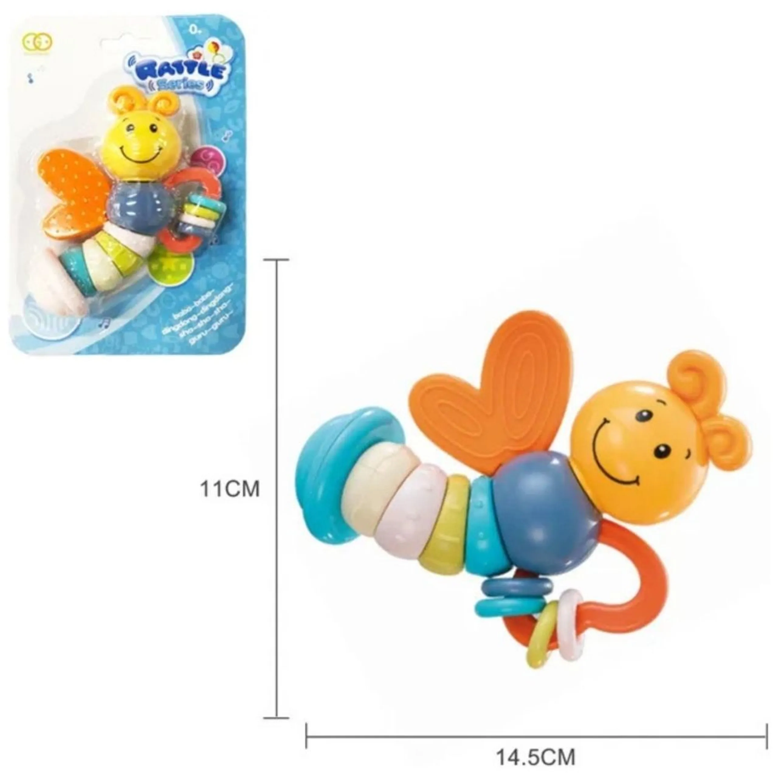 Baby Rattle Teething Toy - Suitable for 0 month and above
