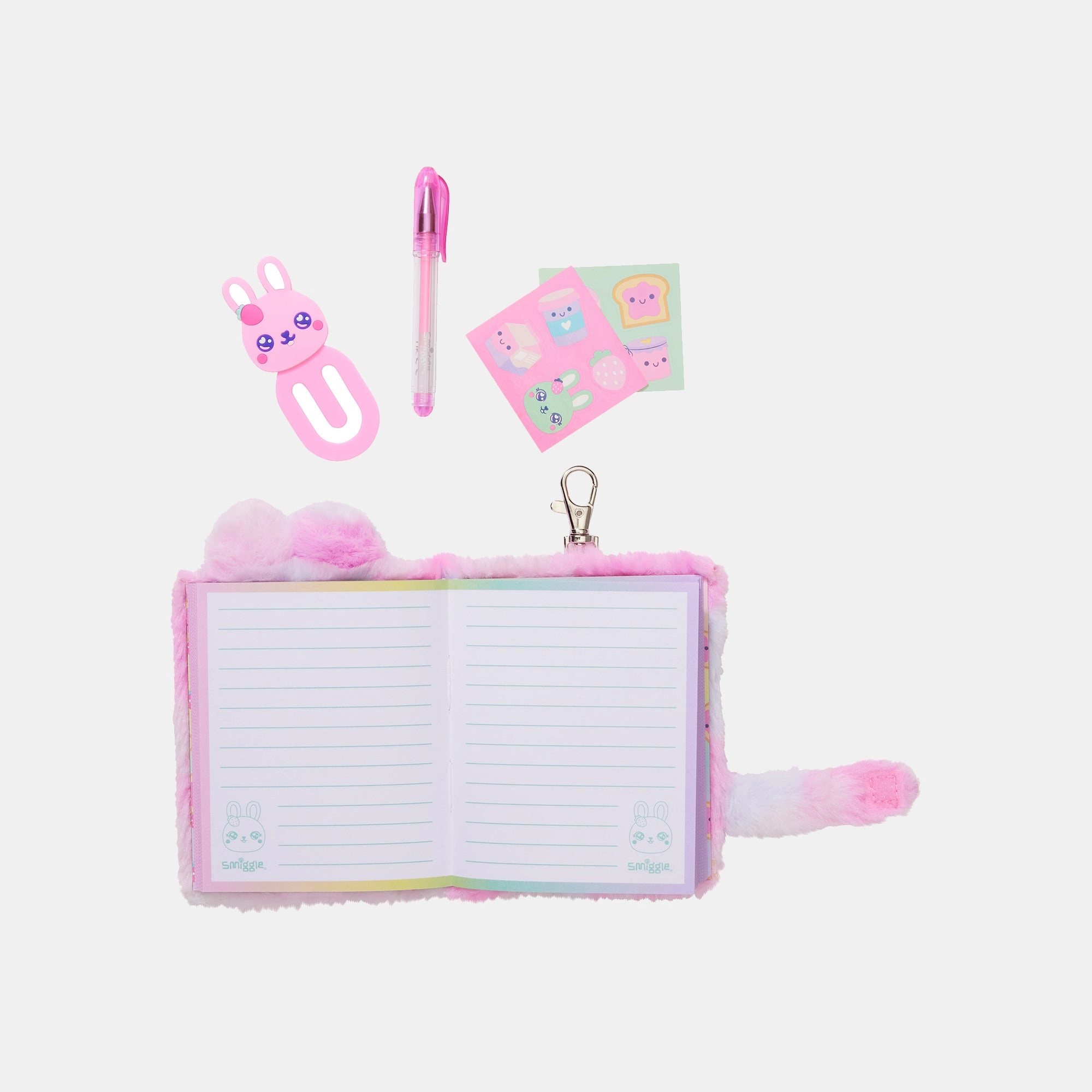 Mini Pen Pal Notepad Keyring - 80 Sheets/160 Lined Pages Mini Gel Pen