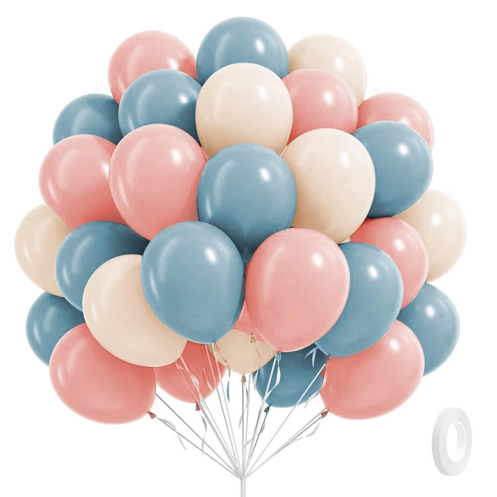 vicduotex Gender Reveal Balloons - 60pcs Birthday Baby Shower