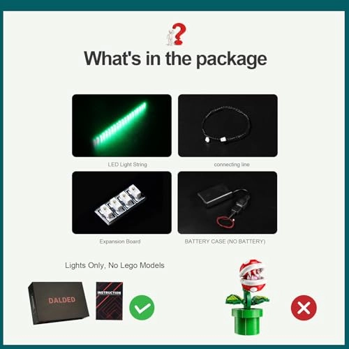 Light Kit for LEGO Piranha Plant Set 71426