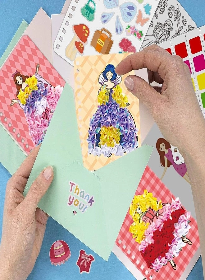 Fashion Design Drawing Book - Watercolor Painting Stickers Age 3-8