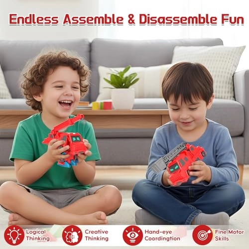 Transformable Fire Truck - 19-piece