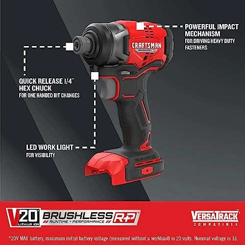 Impact Driver - 20V Brushless 1/4 in