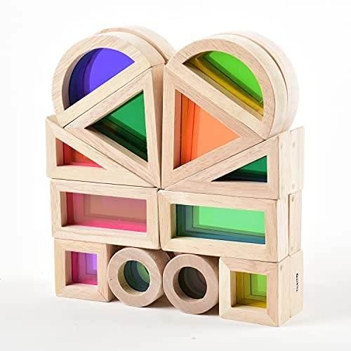 Color Mixing Wooden Blocks - 24pcs