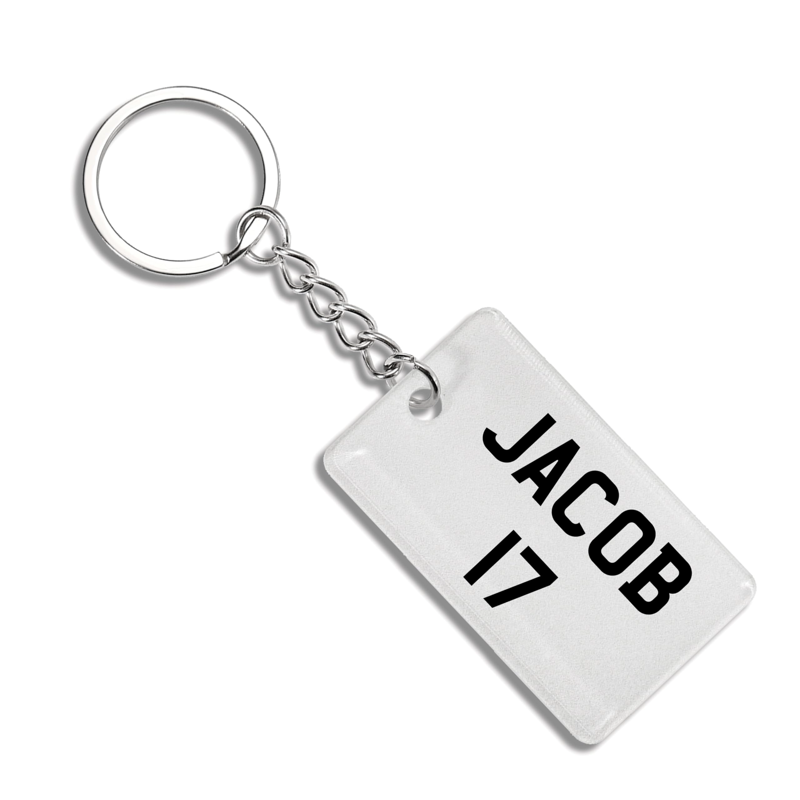 Number Plate Keyring - Number